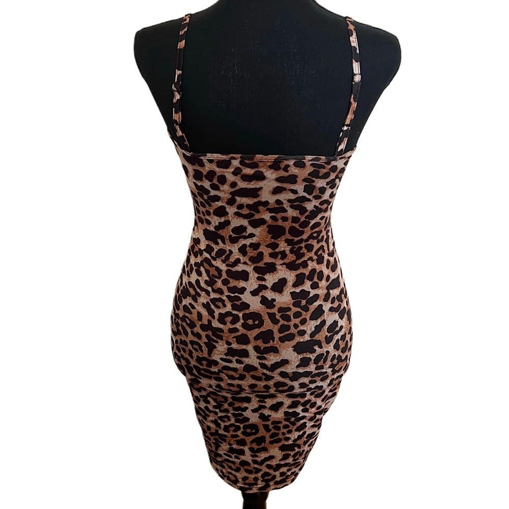 SHEIN Leopard Print Cami Bodycon Dress Size XS - Picture 4 of 5